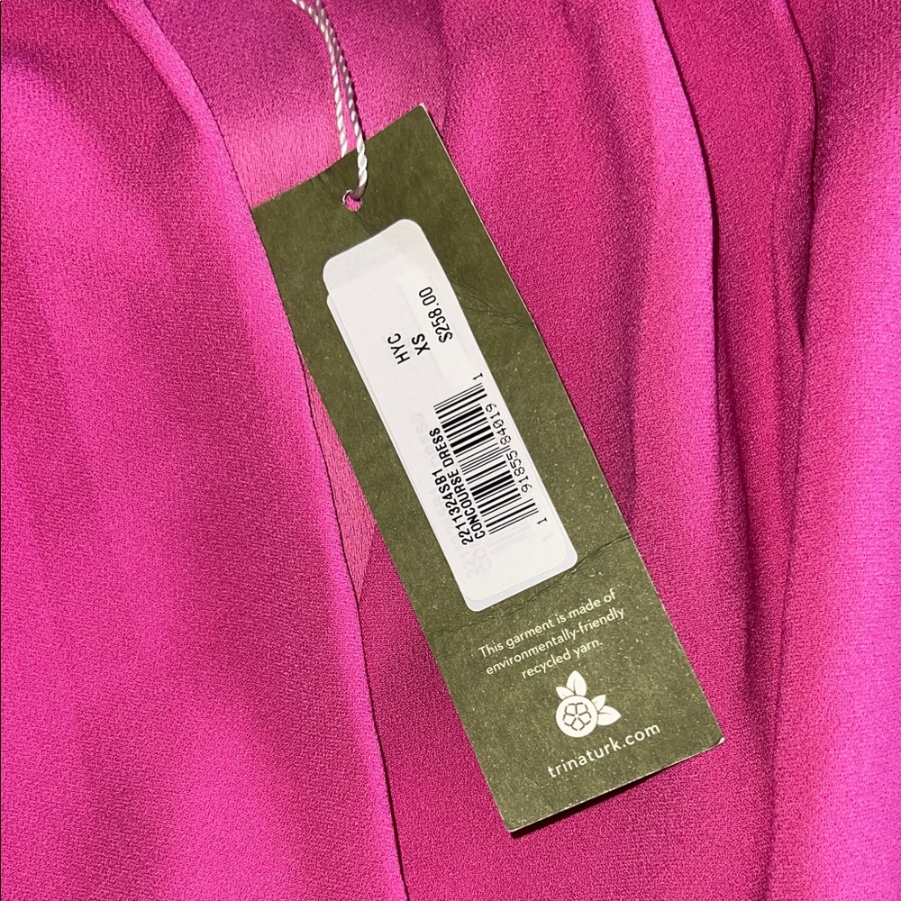 Trina Turk Pink Draped Dress - Picture 4 of 5